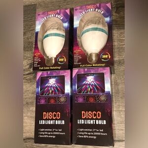4 Pack - Diamond Visions Disco LED Rotating 360 Light Bulb